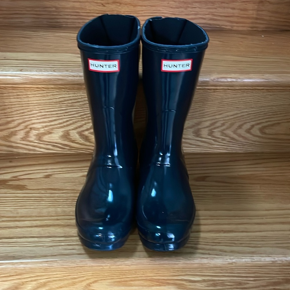 Hunter Mid-calf Rain Boot- Navy Blue